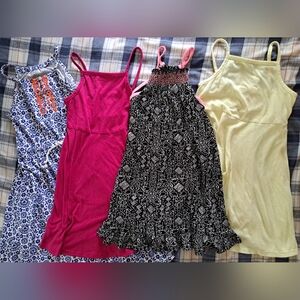 5 lbs of 5T Summer Clothes Including This Set of Four Colorful Dresses